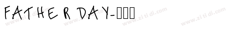 Father Day字体转换